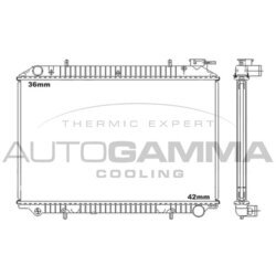 Chladič motora AUTOGAMMA 102206