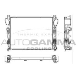 Chladič motora AUTOGAMMA 103461