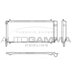 Kondenzátor klimatizácie AUTOGAMMA 103709