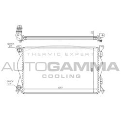 Chladič motora AUTOGAMMA 104246