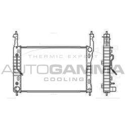 Chladič motora AUTOGAMMA 104252