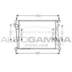 Chladič motora AUTOGAMMA 104261