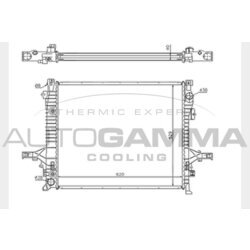 Chladič motora AUTOGAMMA 104384