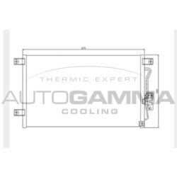 Kondenzátor klimatizácie AUTOGAMMA 104478