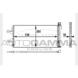 Kondenzátor klimatizácie AUTOGAMMA 104481