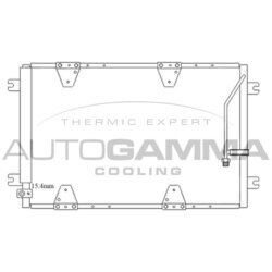 Kondenzátor klimatizácie AUTOGAMMA 105561