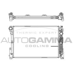 Chladič motora AUTOGAMMA 105580