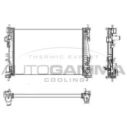 Chladič motora AUTOGAMMA 105625