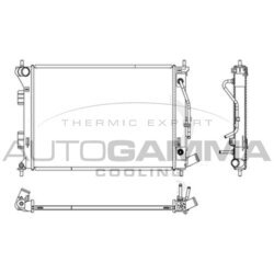 Chladič motora AUTOGAMMA 107139