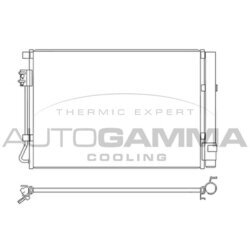Kondenzátor klimatizácie AUTOGAMMA 107153