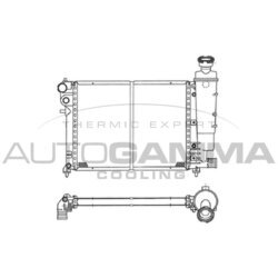 Chladič motora AUTOGAMMA 100196