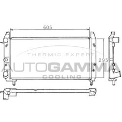 Chladič motora AUTOGAMMA 100319