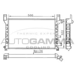 Chladič motora AUTOGAMMA 100330
