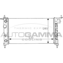 Chladič motora AUTOGAMMA 100676