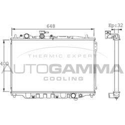 Chladič motora AUTOGAMMA 101430