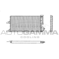 Kondenzátor klimatizácie AUTOGAMMA 102637