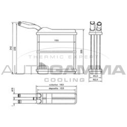 Výmenník tepla vnútorného kúrenia AUTOGAMMA 103810