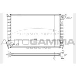 Chladič motora AUTOGAMMA 104289