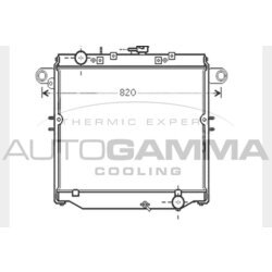 Chladič motora AUTOGAMMA 104738