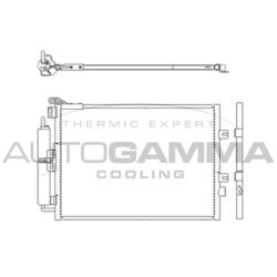 Kondenzátor klimatizácie AUTOGAMMA 104916