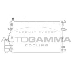 Kondenzátor klimatizácie AUTOGAMMA 105039