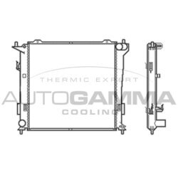 Chladič motora AUTOGAMMA 105049