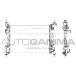 Chladič motora AUTOGAMMA 105624