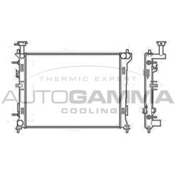 Chladič motora AUTOGAMMA 105805