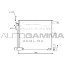 Kondenzátor klimatizácie AUTOGAMMA 107186