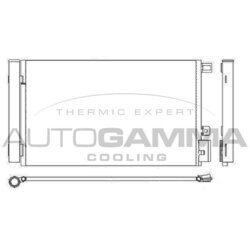 Kondenzátor klimatizácie AUTOGAMMA 107291