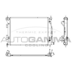 Chladič motora AUTOGAMMA 107638