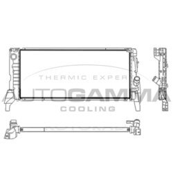 Chladič motora AUTOGAMMA 107838