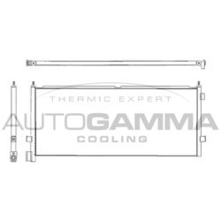 Kondenzátor klimatizácie AUTOGAMMA 304790
