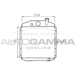 Chladič motora AUTOGAMMA 400194