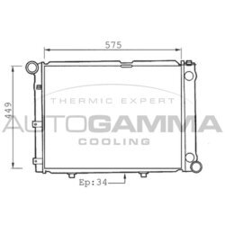 Chladič motora AUTOGAMMA 100515