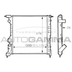 Chladič motora AUTOGAMMA 100883