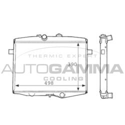 Chladič motora AUTOGAMMA 101087