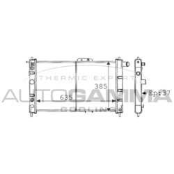 Chladič motora AUTOGAMMA 101160