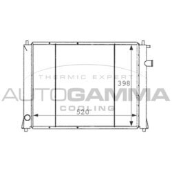 Chladič motora AUTOGAMMA 101254