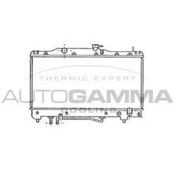 Chladič motora AUTOGAMMA 101269