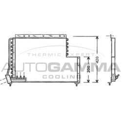 Kondenzátor klimatizácie AUTOGAMMA 102567