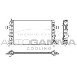 Chladič motora AUTOGAMMA 103628