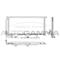 Kondenzátor klimatizácie AUTOGAMMA 103984