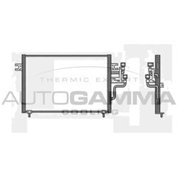 Kondenzátor klimatizácie AUTOGAMMA 104002