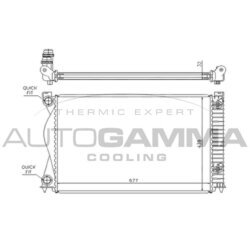 Chladič motora AUTOGAMMA 104247