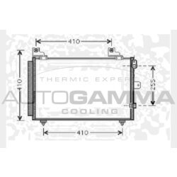 Kondenzátor klimatizácie AUTOGAMMA 104466