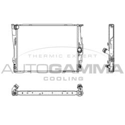 Chladič motora AUTOGAMMA 104627