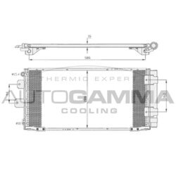 Kondenzátor klimatizácie AUTOGAMMA 105035