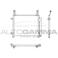 Kondenzátor klimatizácie AUTOGAMMA 105071