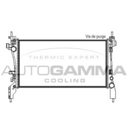 Chladič motora AUTOGAMMA 105430